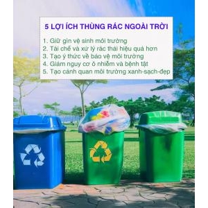 5 lợi ích của thùng đựng rác ngoài trời 